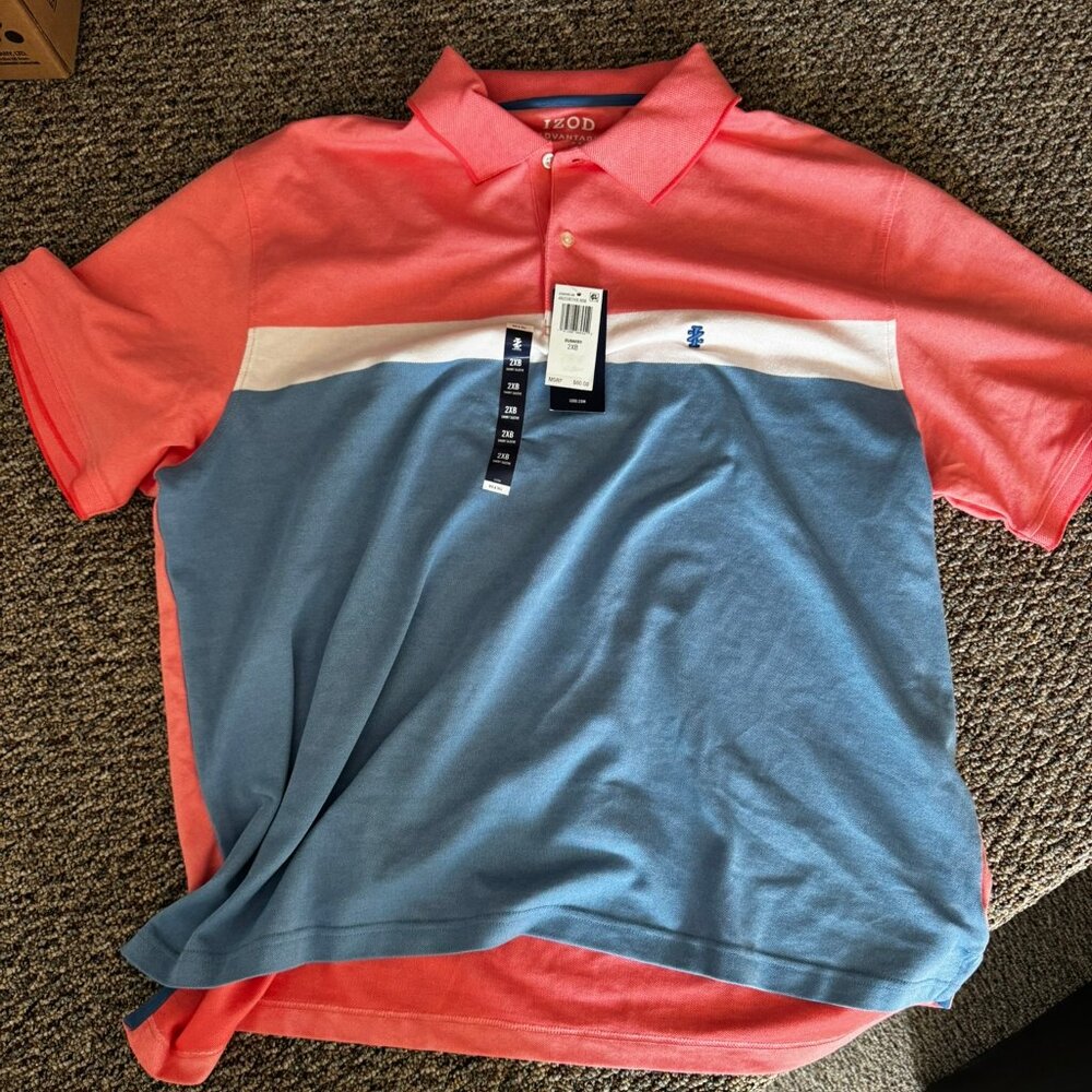 Mens's Izod Golf Tee - New Stretch 2XB
